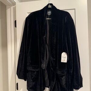 Arula Black Velvet Blazer - Size C
